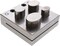 The Beadsmith Steel Disc Cutter Set Includes 4 Punches & Die. Tool for Cutting Corners from: 1/4", 1/2" & 1" Curves & 3/16" x 3/4" Oval Slot Punch. Use Soft Metal Sheet up to 20-24 Gauge & Thinner